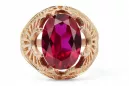 Ring Vintage craft Ruby Original Vintage 14K Rose Gold vrc003r